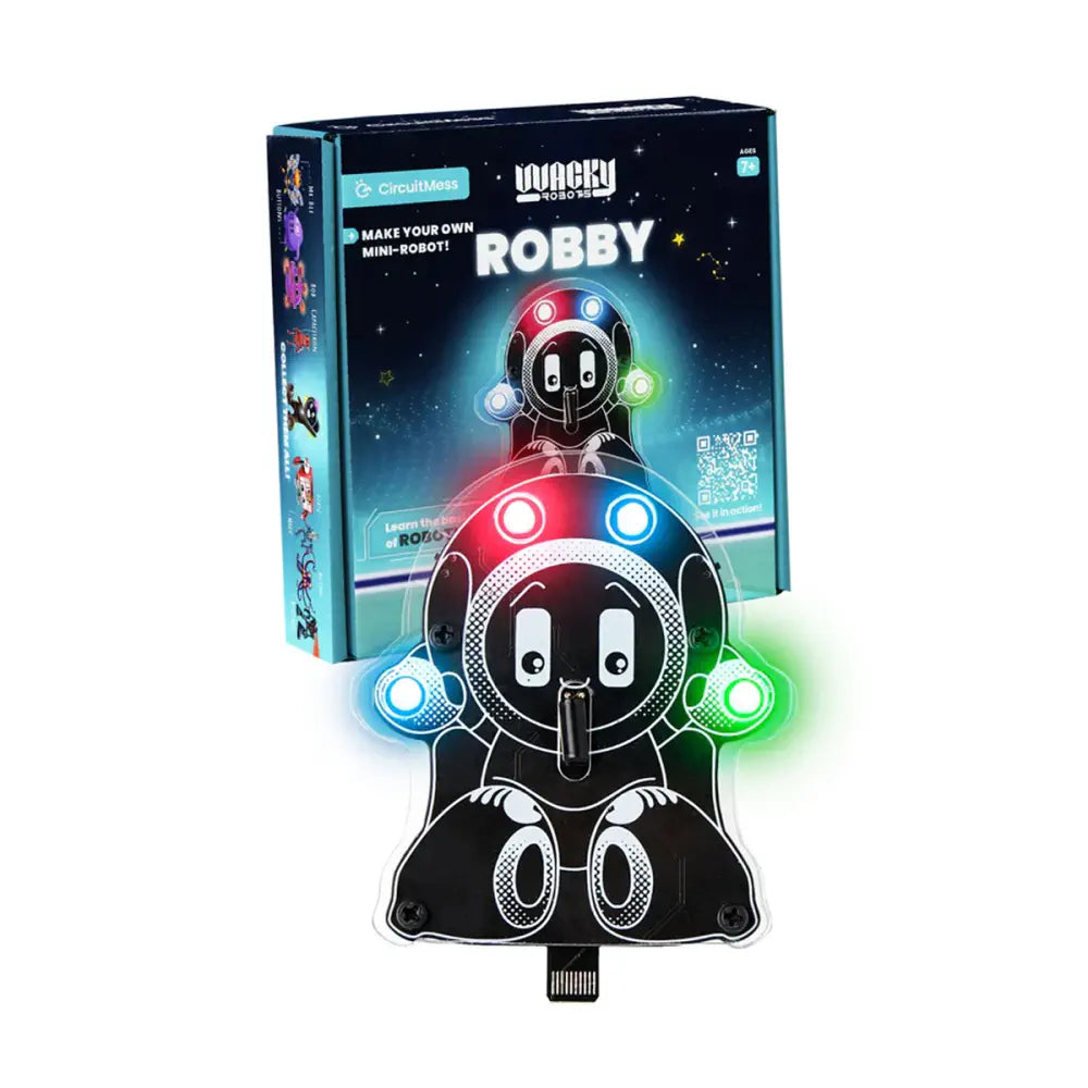CircuitMess Wacky Robots Robby - Kids STEM Adventure Toys Electronics Kit - Science Kit &amp; Robotics Kit
