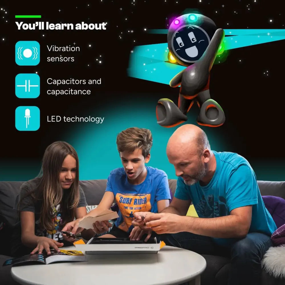 CircuitMess Wacky Robots Robby - Kids STEM Adventure Toys Electronics Kit - Science Kit &amp; Robotics Kit