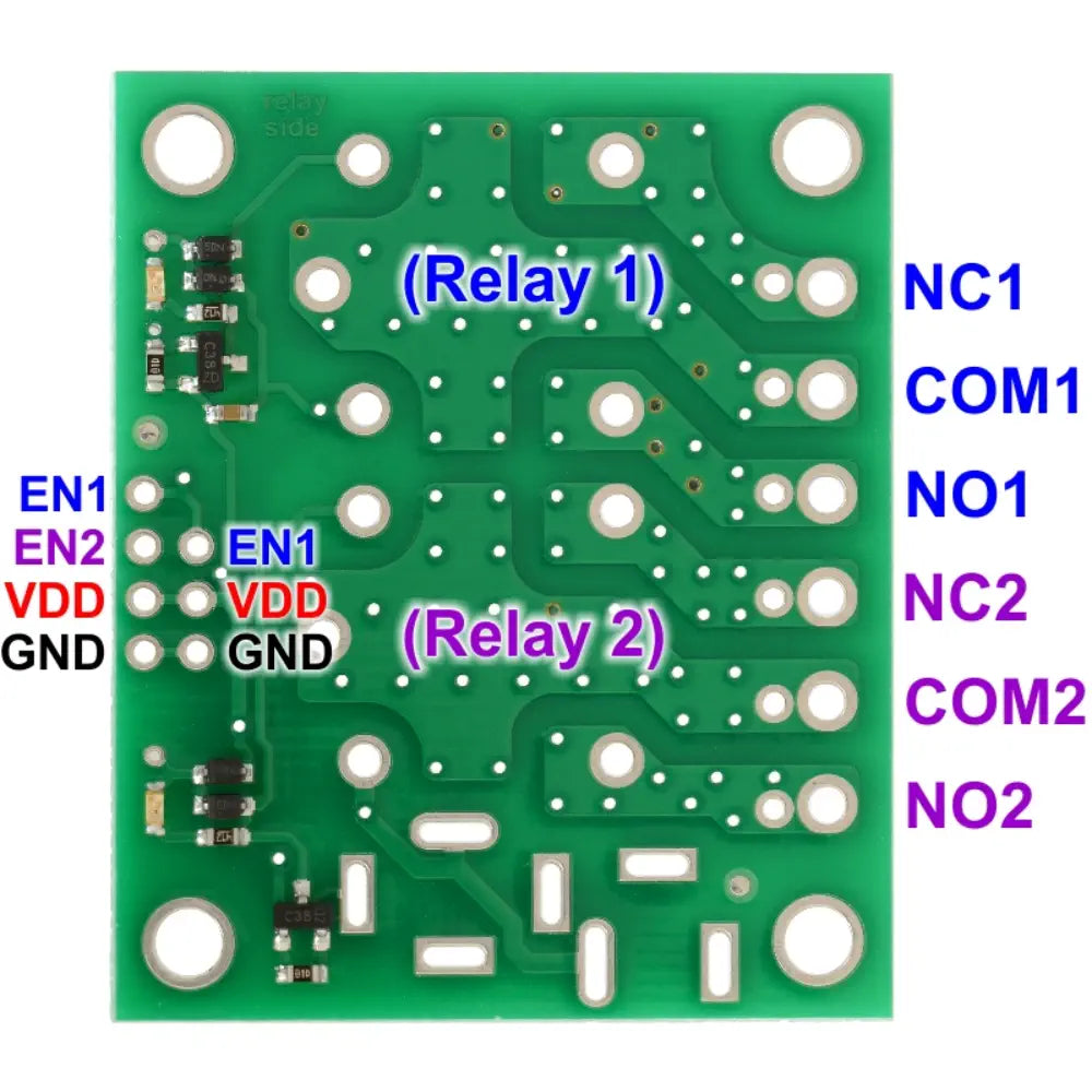 Pololu Basic 2-Channel SPDT Relay Carrier w/ 5VDC Relays (Partial Kit)