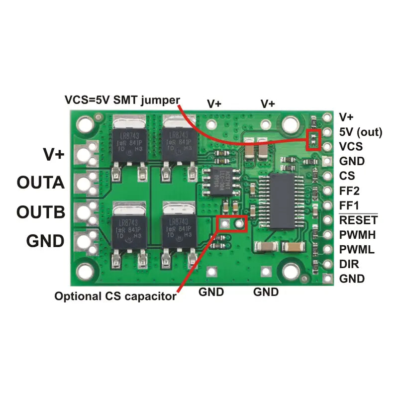 Pololu High-Power Motor Driver 18v25 CS