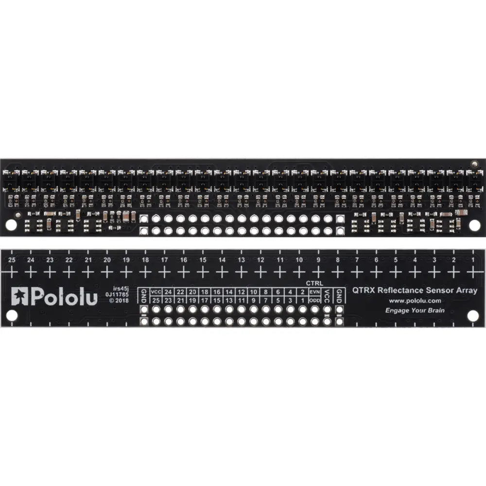 Pololu QTRX-HD-25A Reflectance Sensor Array: 25-Channel, 4mm Pitch, Analog Output, Low Current