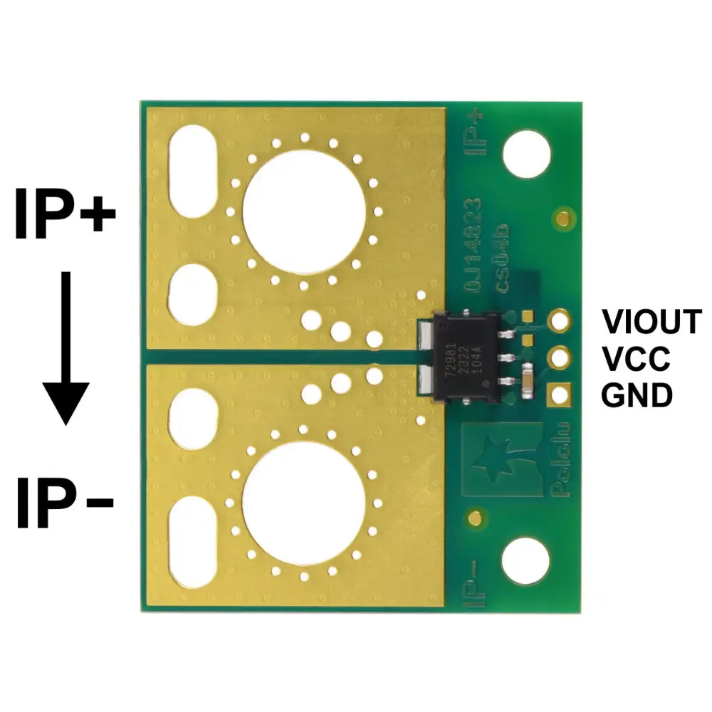 Pololu ACS72981LLRATR-050B5 Current Sensor Large Carrier -50A to +50A, 5V