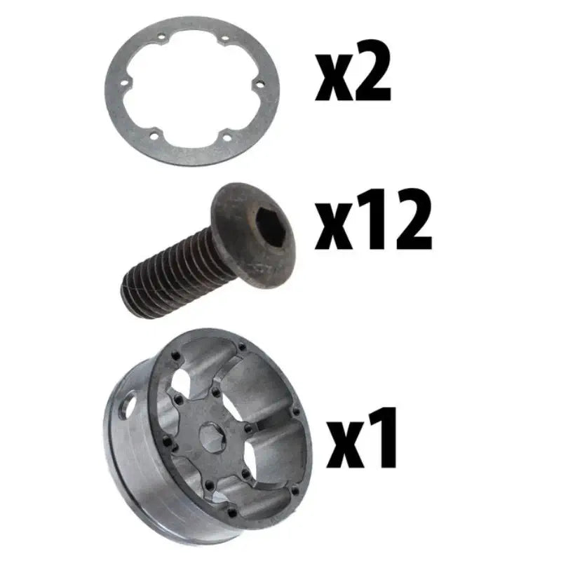 AndyMark 8in. HD Pneumatic Wheel Hub Assembly 0.5in. Hex Bore