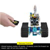 KEYESTUDIO DIY Mini Tank Smart Robot Car Kit for Arduino - Ultrasonic Obstacle Avoidance - Bluetooth Remote Control - STEM Coding &amp; Robotics Learning Kit for Kids &amp; Beginners