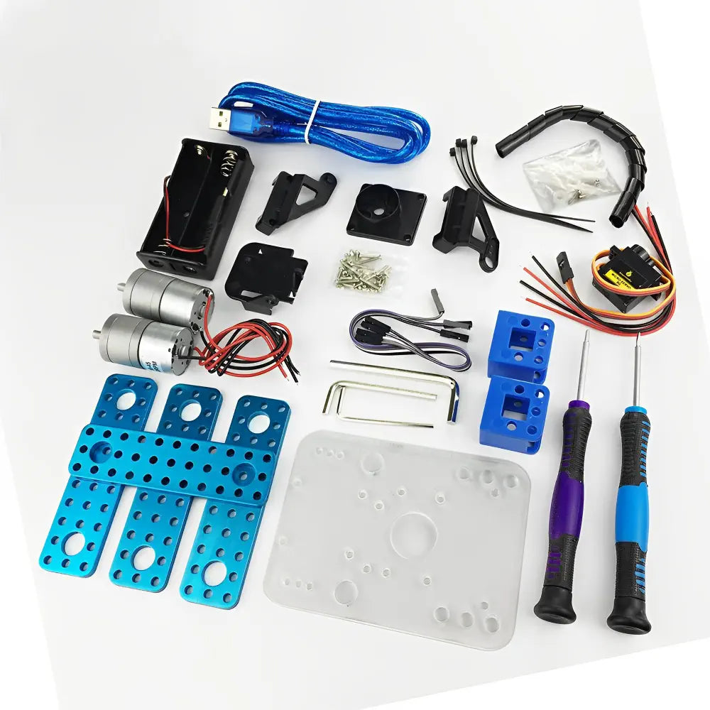 KEYESTUDIO DIY Mini Tank Smart Robot Car Kit for Arduino - Ultrasonic Obstacle Avoidance - Bluetooth Remote Control - STEM Coding &amp; Robotics Learning Kit for Kids &amp; Beginners