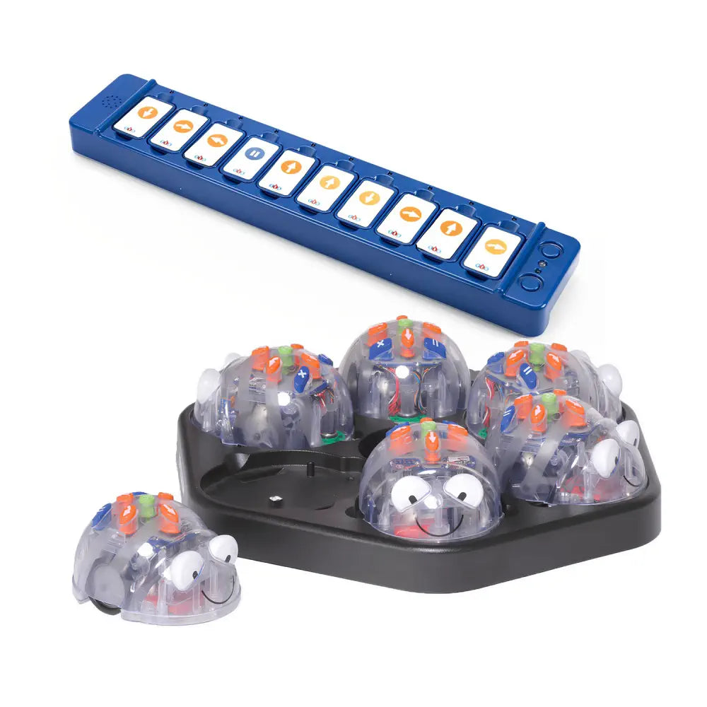 TTS Blue-Bot Classroom Bundle - Programmable Robot with FREE Tactile Code Reader - See &amp; Say Version, STEM Learning Robotics &amp; Coding Floor Robot for Kids Age 3+
