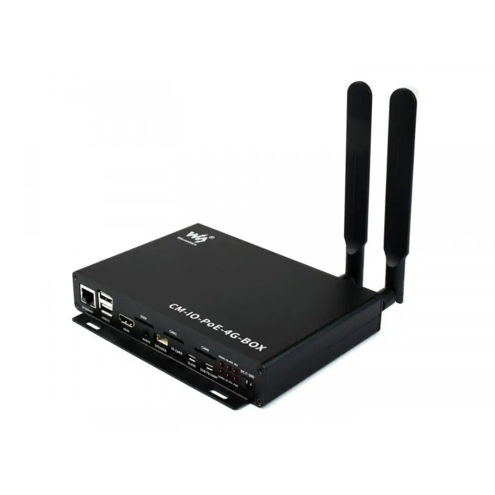 Waveshare Industrial IoT Mini-Computer Add-ons, 4G / PoE Features, Based on Raspberry Pi CM3 / CM3+ Series (US)
