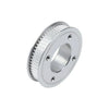 Waveshare 2GT 60 Teeth Timing Pulley, 19mm Center Bore Diameter, w/ 4 Flat Holes