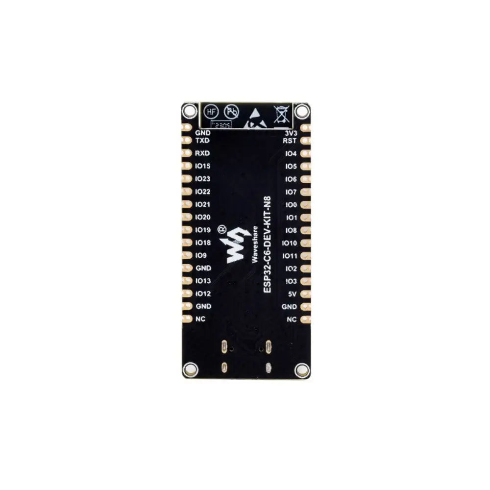 Waveshare ESP32-C6 Microcontroller, WiFi 6 Dev Board, 160MHz Single-Core, ESP32-C6-WROOM-1-N8 Module (No Headers)