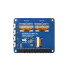 Waveshare Raspberry Pi OLED/LCD HAT, Onboard 2" IPS LCD Main Screen & Dual 0.96" Blue OLEDs