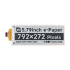 Waveshare 5.79" E-Paper Raw Display, 792x272, Black/White, SPI Communication