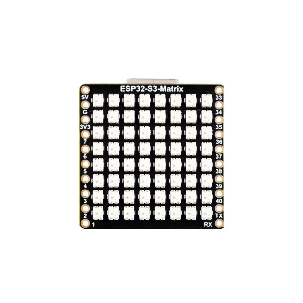Waveshare ESP32-S3 Dev Board, Onboard 8 RGB LED Matrix & QMI8658 Attitude Sensor, Wi-Fi / Bluetooth LE