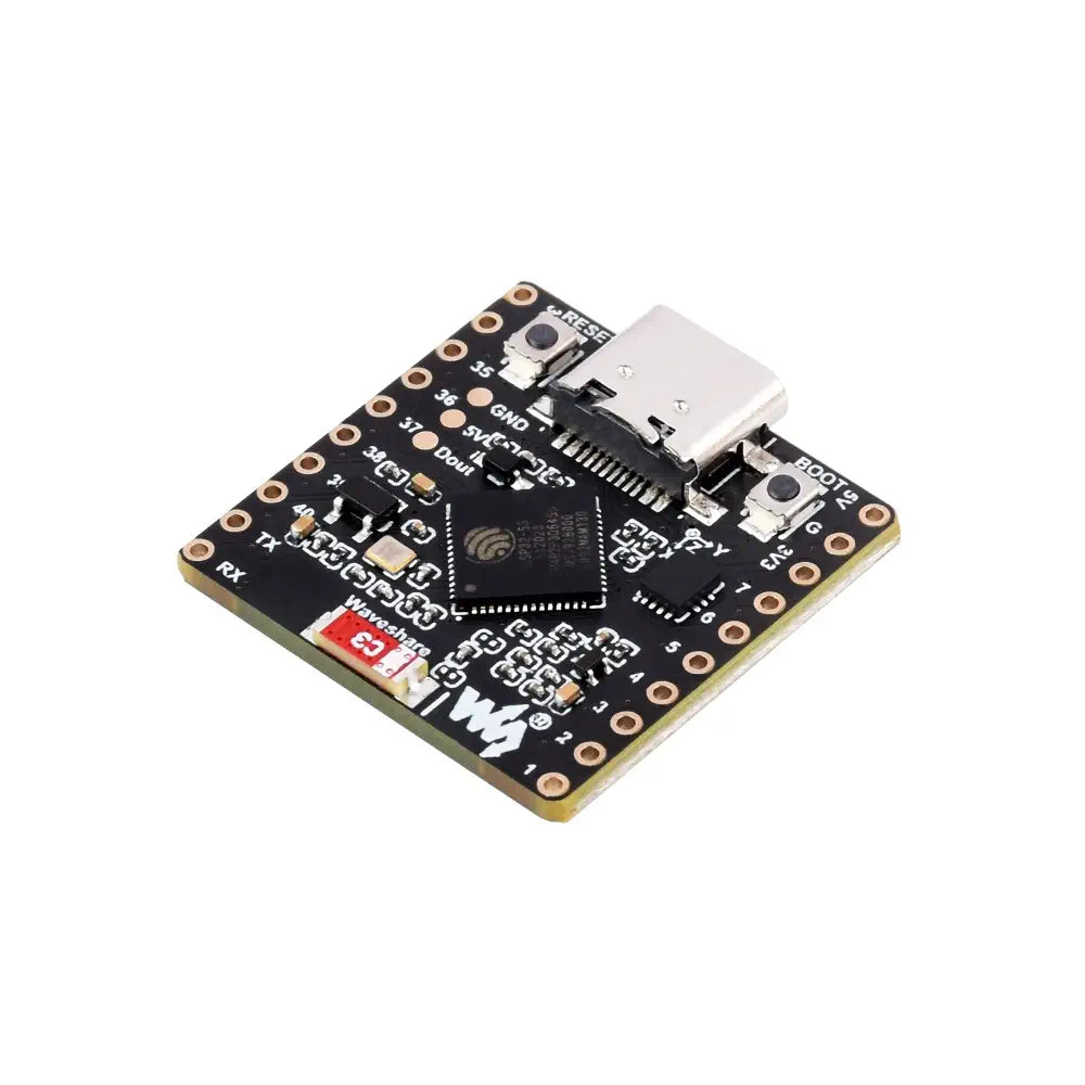 Waveshare ESP32-S3 Dev Board, Onboard 8 RGB LED Matrix & QMI8658 Attitude Sensor, Wi-Fi / Bluetooth LE