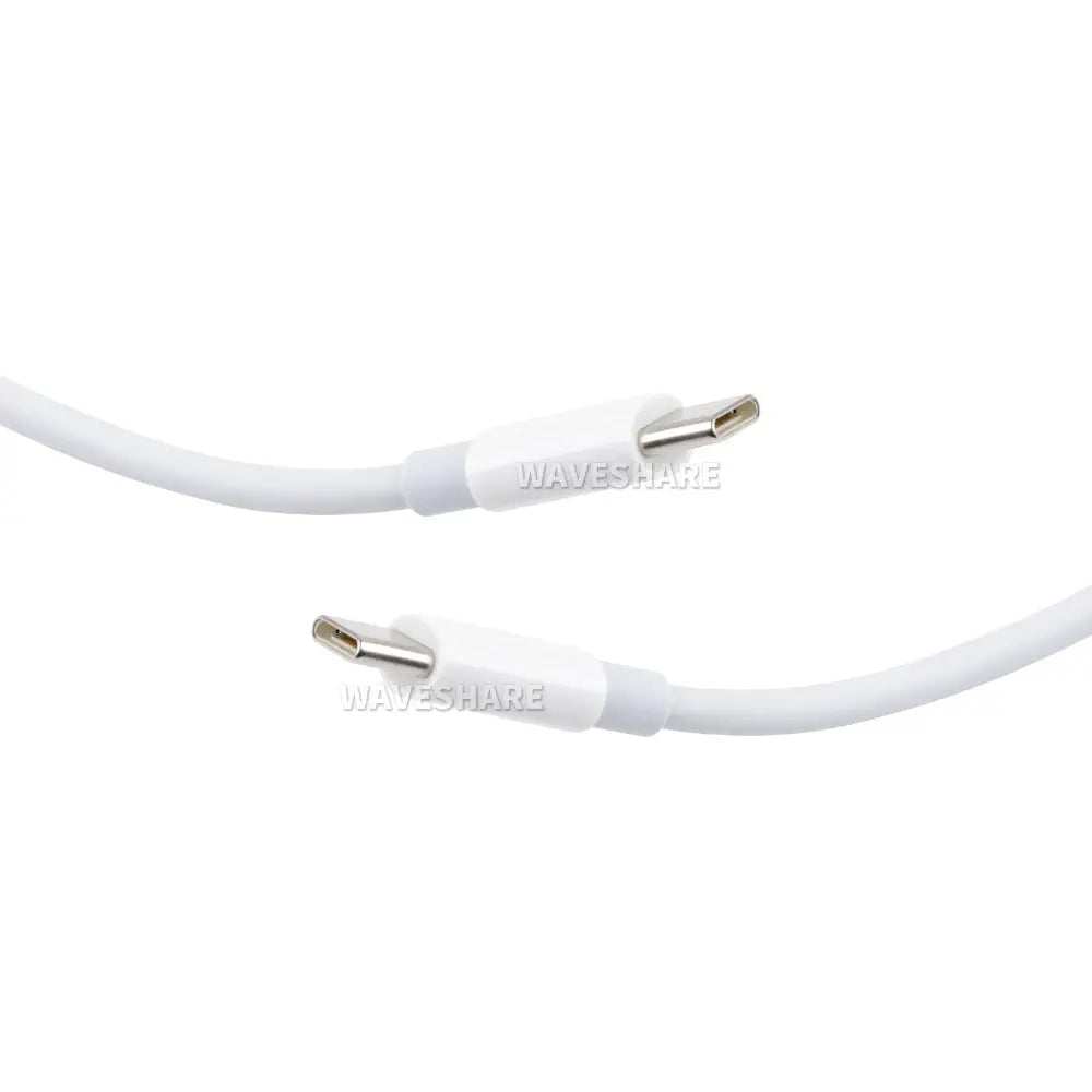 Waveshare Type-C to Type-C 100W Fast Charging Data Cable, 1m Cable Length, Supports 5A High Current