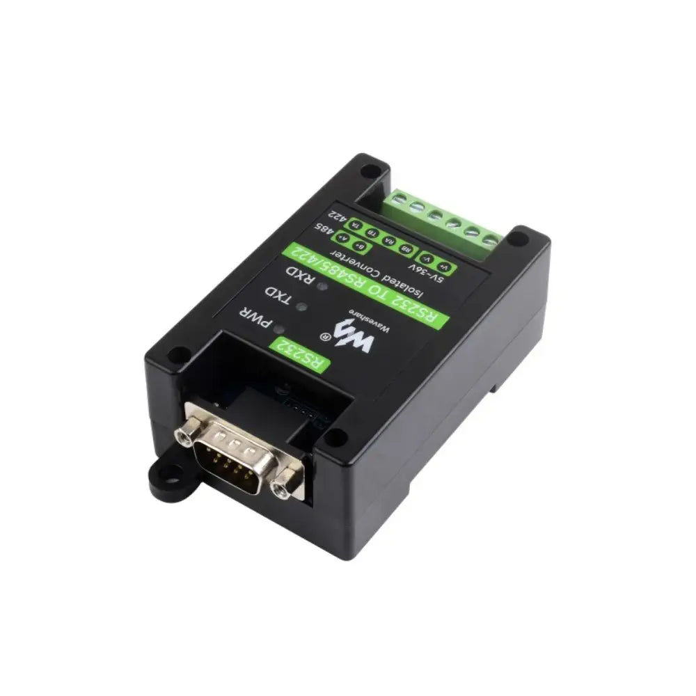 Waveshare RS232 to RS485/422 Active Digital Isolated Converter, Onboard Original SP3232EEN & SP485EEN Chips, DB9