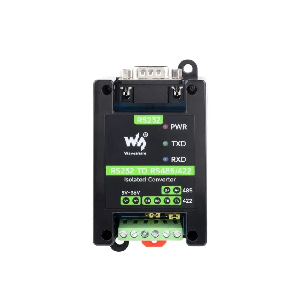 Waveshare RS232 to RS485/422 Active Digital Isolated Converter, Onboard Original SP3232EEN & SP485EEN Chips