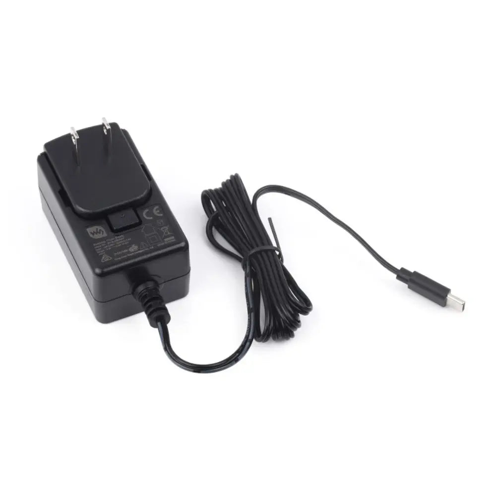 Waveshare Raspberry Pi 4 USB-C Power Supply, 5V / 3A (US)