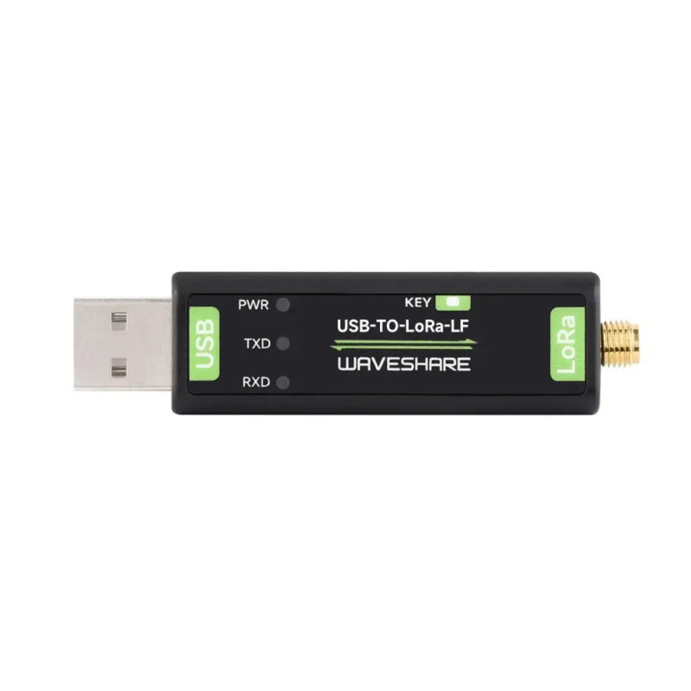 Waveshare USB to LoRa Data Transfer Module, Based on SX1262 (LF, TCXO Crystal)