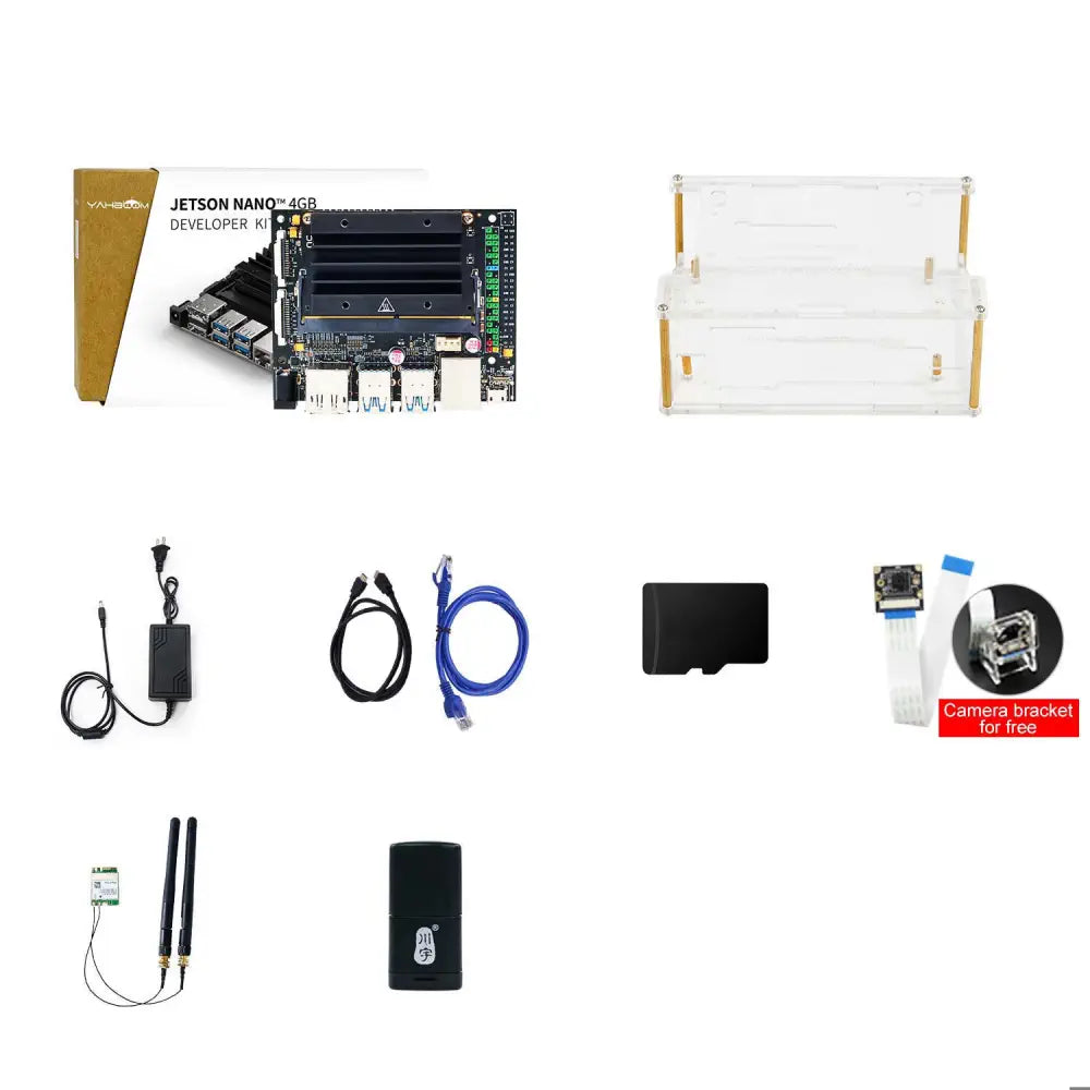 Jetson NANO 4GB Developer Kit (SUB) With Official Module For Artificial Intelligence Python Programming-WIFI Advanced Kit