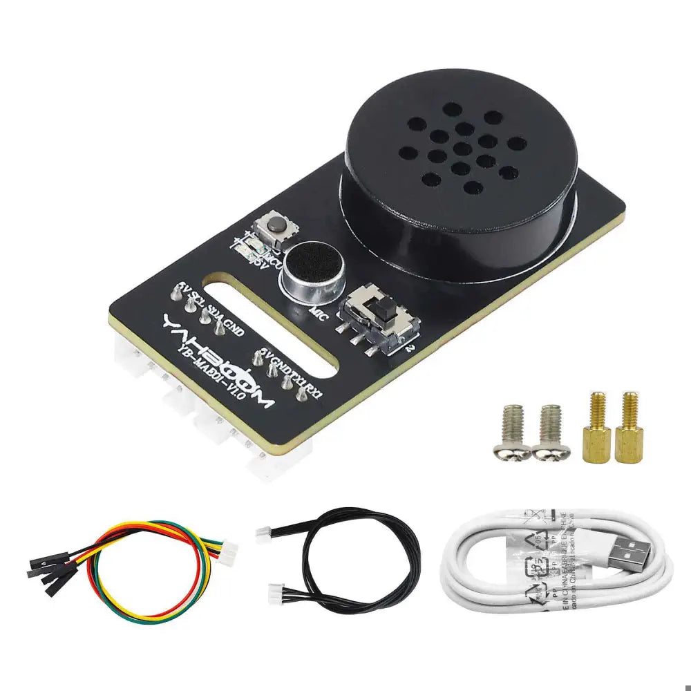 Yahboom Intelligent Voice Interaction Module supports custom command words