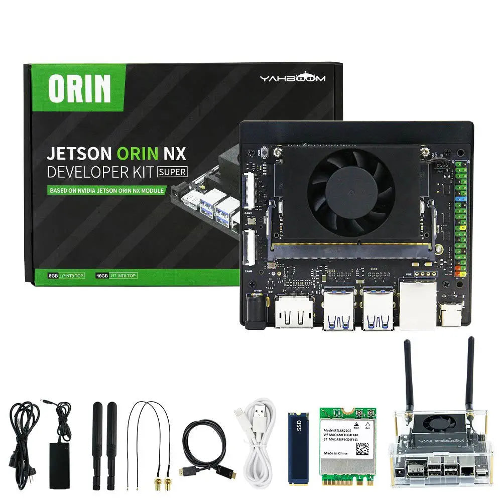 Yahboom Jetson Orin NX 16GB Super Development Kit Based On NVIDIA Core Module For ROS AI Deep Learning-Basic Kit