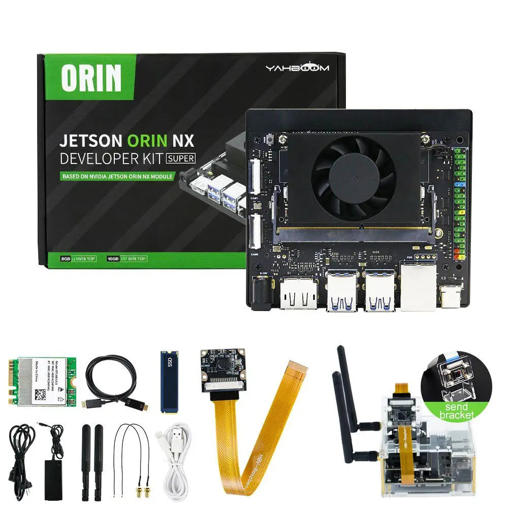 Jetson Orin NX Super Development Kit with 16GB RAM Based On NVIDIA Core Module For ROS AI Deep Learning-Camera Advanced Kit
