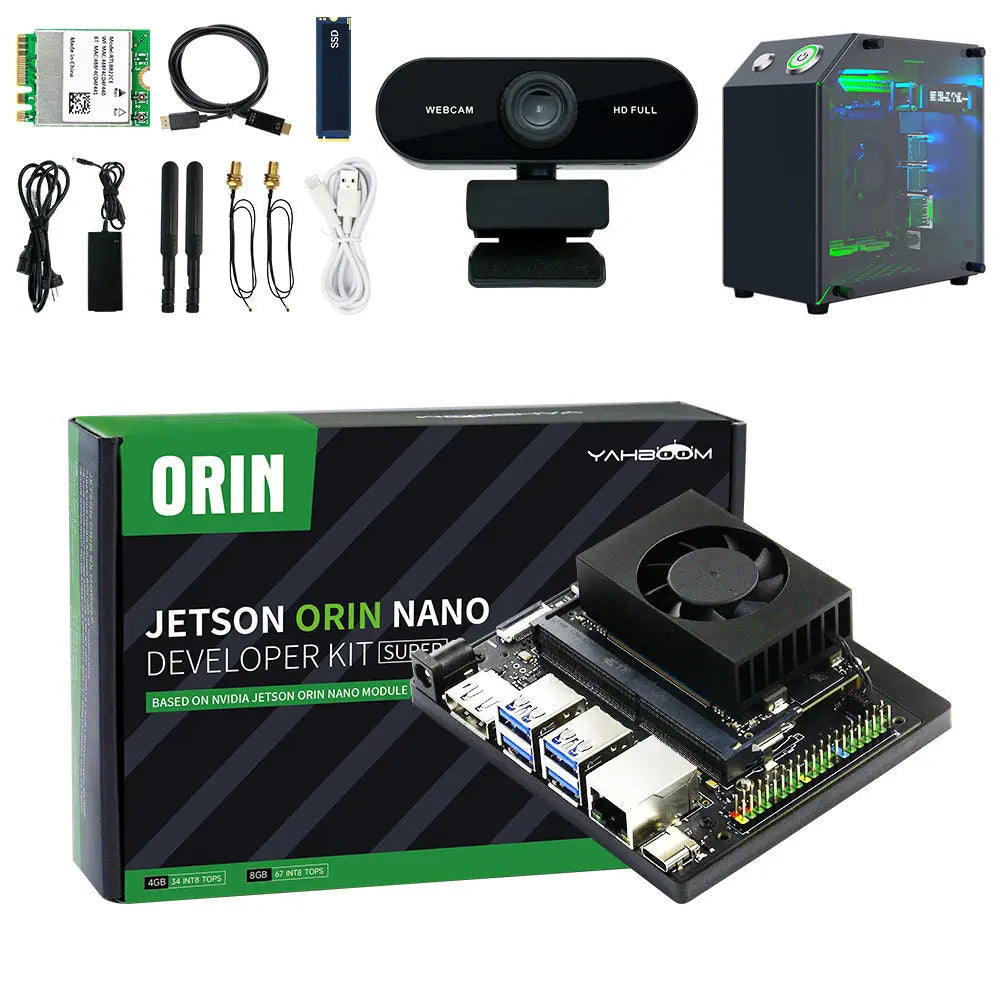 Jetson Orin NANO SUPER Developer Kit SUB with 8GB RAM Based On NVIDIA Core Module for AI Deep Learning(Mini PC Kit)