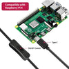 52Pi 5V 3.6A US Plug Power Supply Adapter w/ Switch-on/off Cable