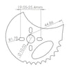 FingerTech 3.5" x 0.125in Asymmetric AR500 Disc