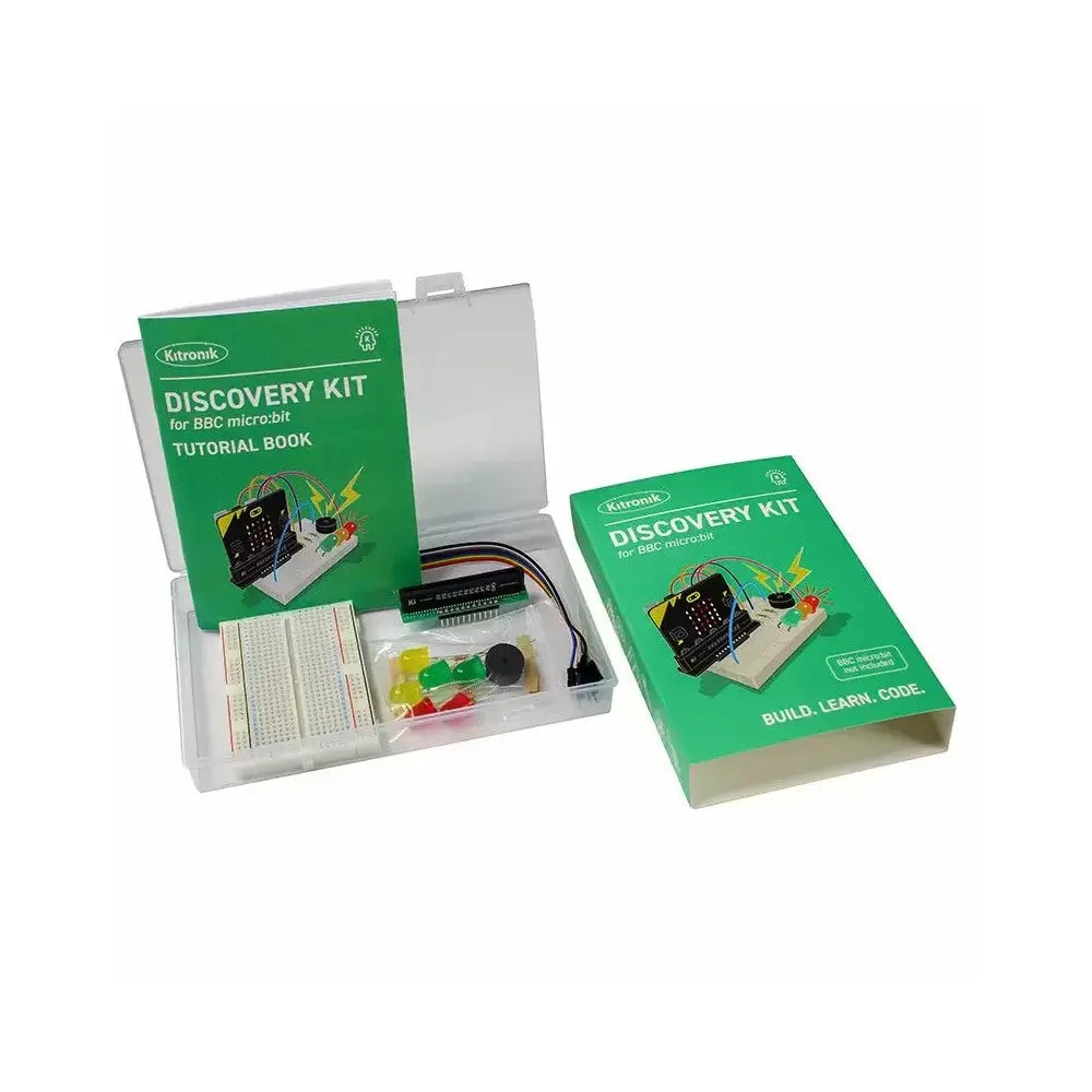 Kitronik Discovery Kit for BBC micro:bit - Beginner Coding &amp; Electronics STEM Learning Kit - 5 Step by Step Experiments - No Soldering Required Physical Computing Starter Kit (micro:bit Not Included)