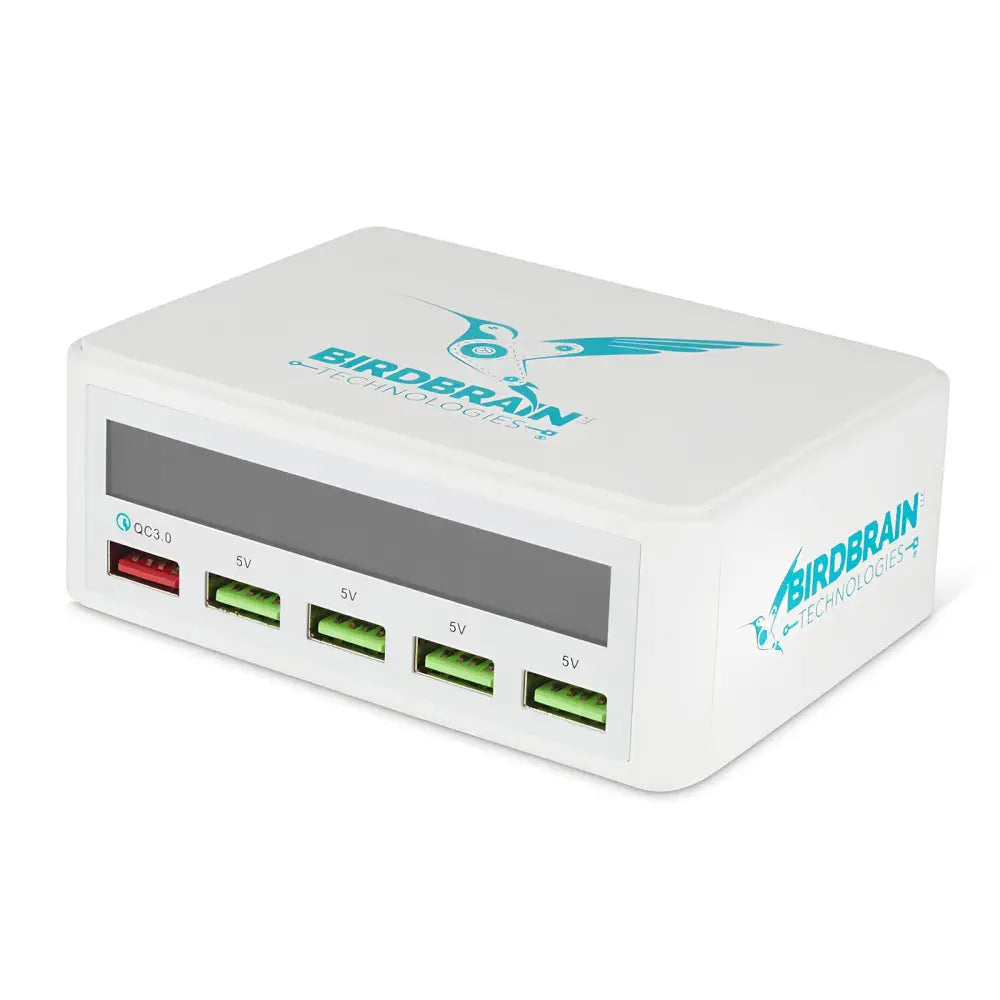 BirdBrain USB Charging Hub for Finch Coding Robot, Educational STEM Activity Robots Charger 5-Port USB-Type A Robotic Accessories