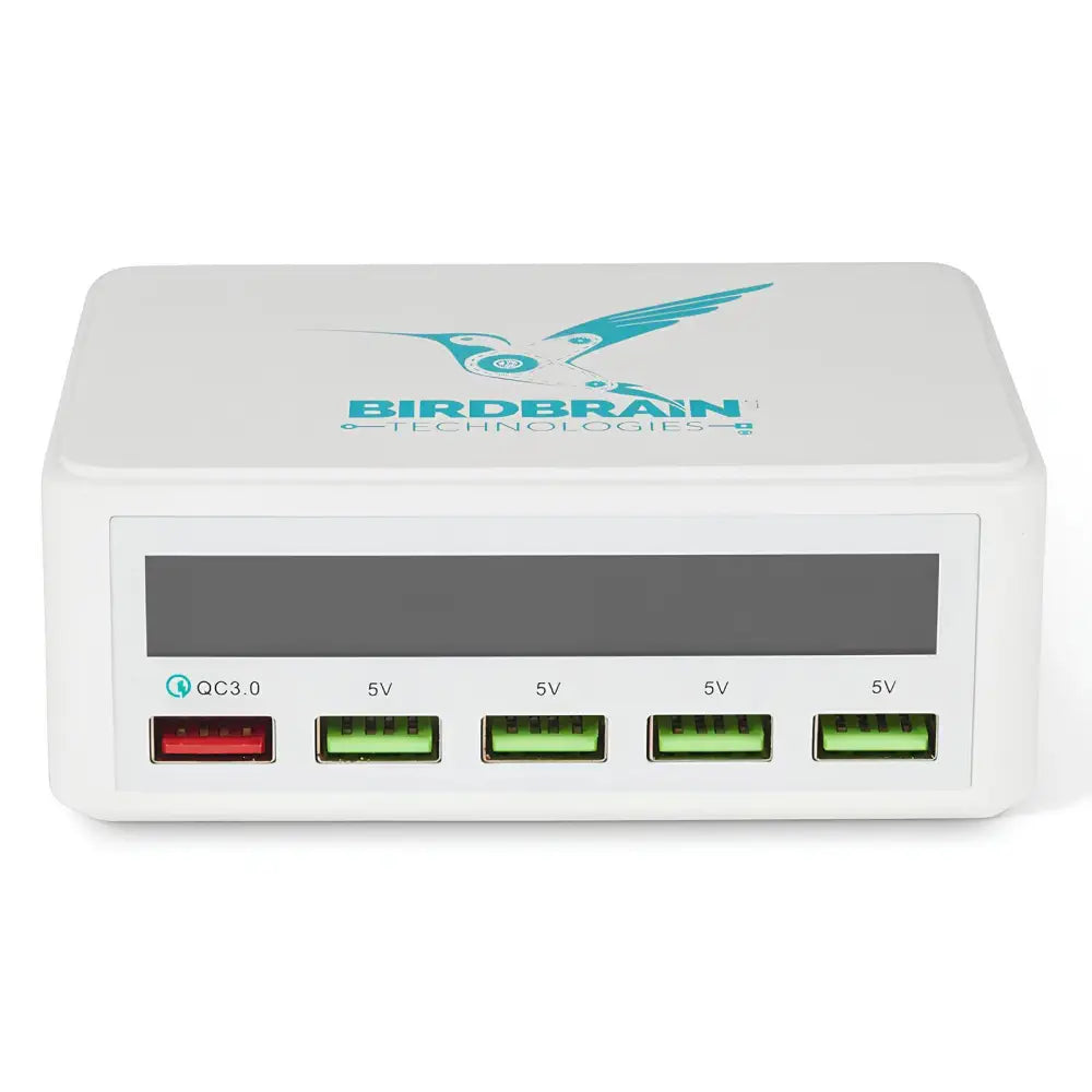BirdBrain USB Charging Hub for Finch Coding Robot, Educational STEM Activity Robots Charger 5-Port USB-Type A Robotic Accessories