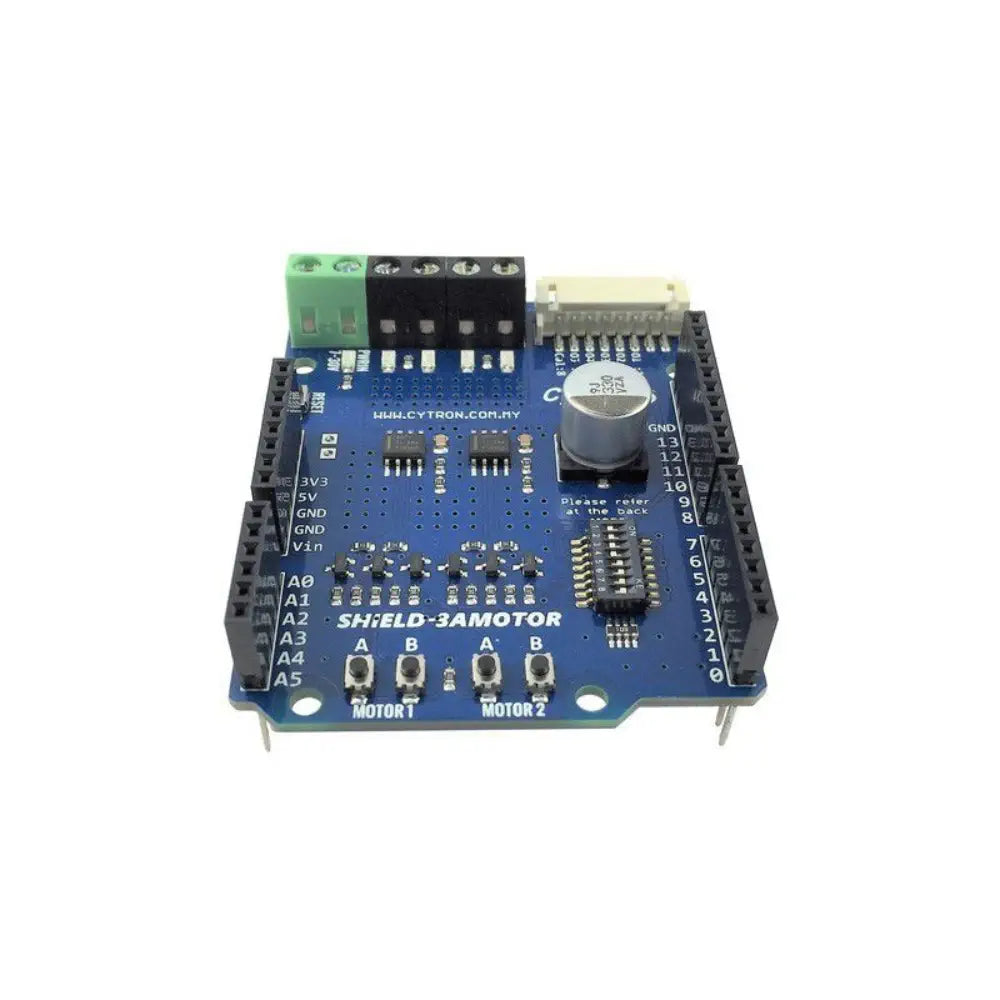 Cytron 1.2Amp 7V-30V DC Motor Driver Shield for Arduino (2 Channels)