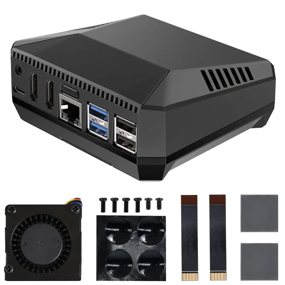 Raspberry Pi 5 Argon ONE V3 M.2 Aluminm Case Kit Built-in 30mm PWN Cooling Fan