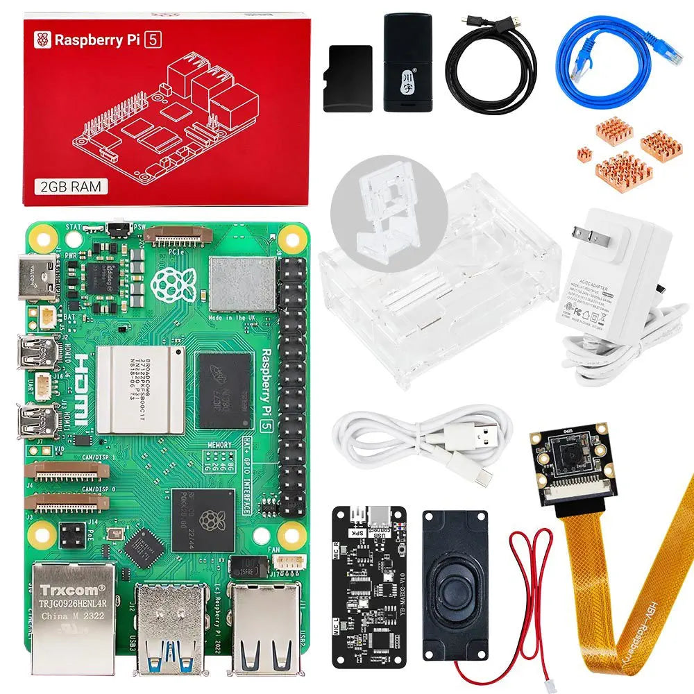 Official Original Raspberry Pi 5 2GB RAM Development Board AI Large Model In Stock