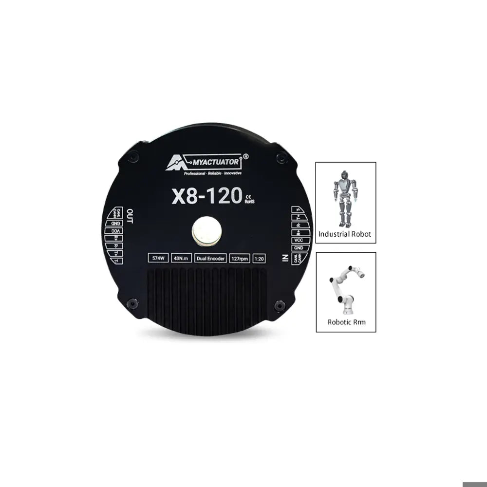 myactuator Brushless DC motor RMD-X8-120 EtherCAT Large torque 120N.M robot joint module large hollow planetary reduction torque