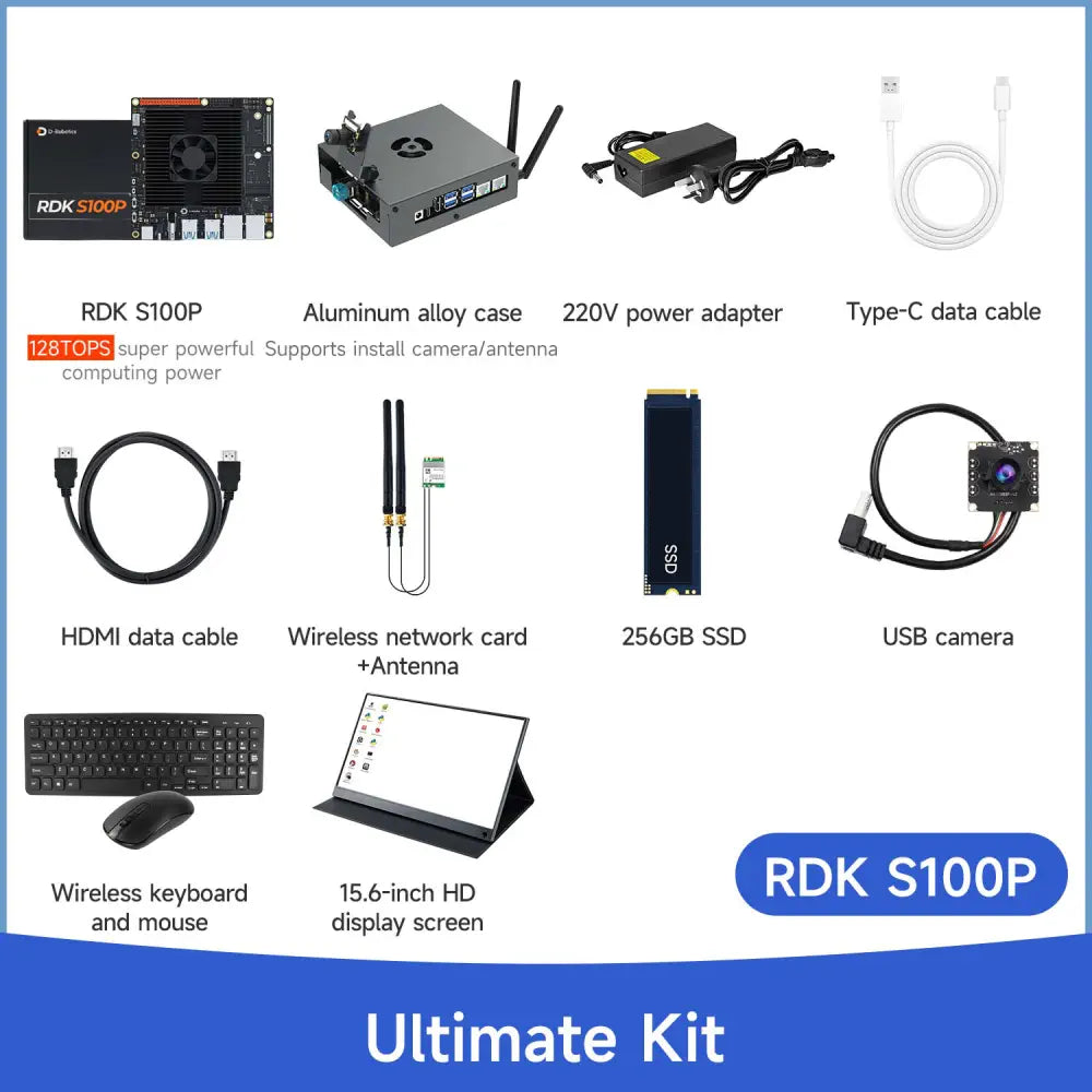 D-Robotics RDK S100P Development Board 128TOPS Computing Power BPU--Ultimate Kit