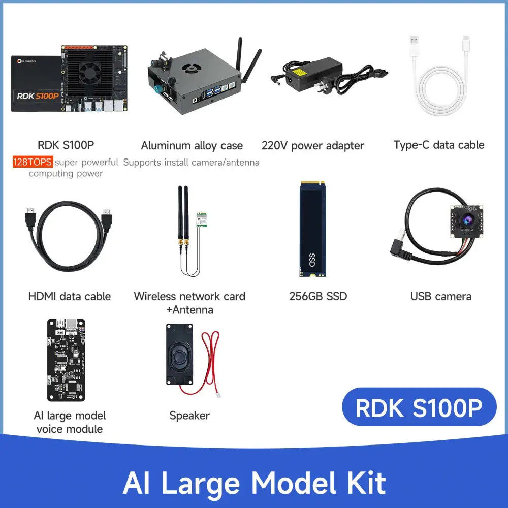 D-Robotics RDK S100P Development Board 128TOPS Computing Power BPU--AI Large Model Kit