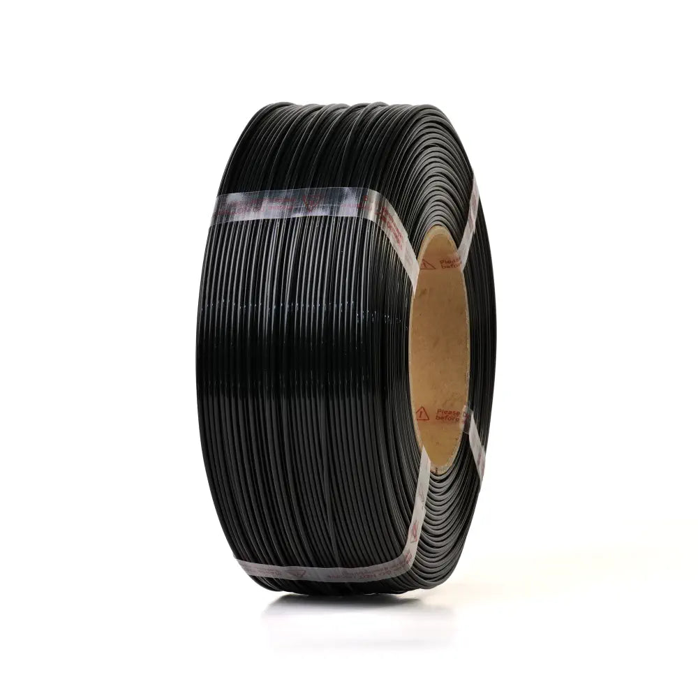 Black Standard PLA Filament (Refill) 1.75mm, 1kg (Spool-less)