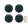 Yahboom Mecanum Wheel Kit for DIY robot or programmable smart car-80mm wheel (Nylon) *4+3mm coupling*4