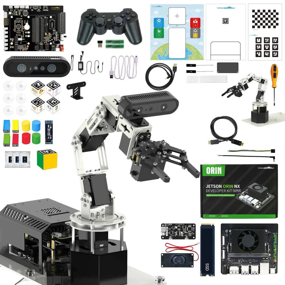 Yahboom DOFBOT Pro AI Large Model 3D Depth Vision Robotic Arm-Standard Version with Jetson Orin NX SUPER 8GB SUB Board