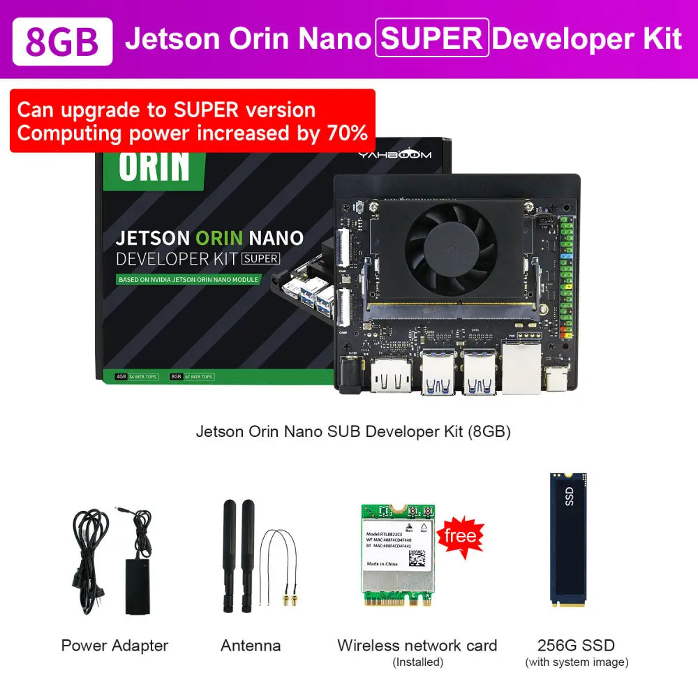 Jetson Orin NANO SUPER Developer Kit SUB with 8GB RAM Based On