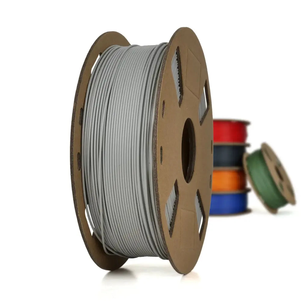 Medium Grey - Canadian-made Matte PLA+ Filament, 1.75mm, 1kg Plastic Spool