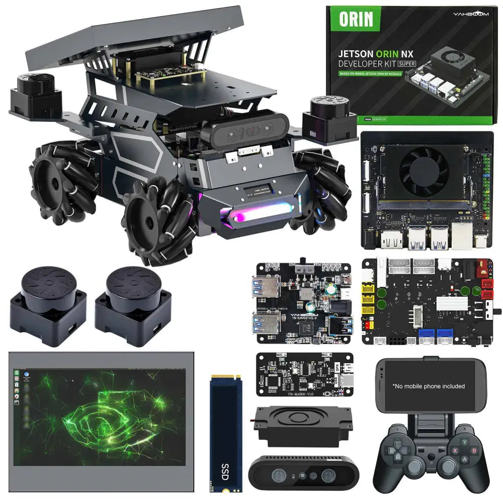 ROSMASTER M3 AI Large Model ROS2 Robot Kit-Ultimate Version With Orin NX SUPER 8GB Board