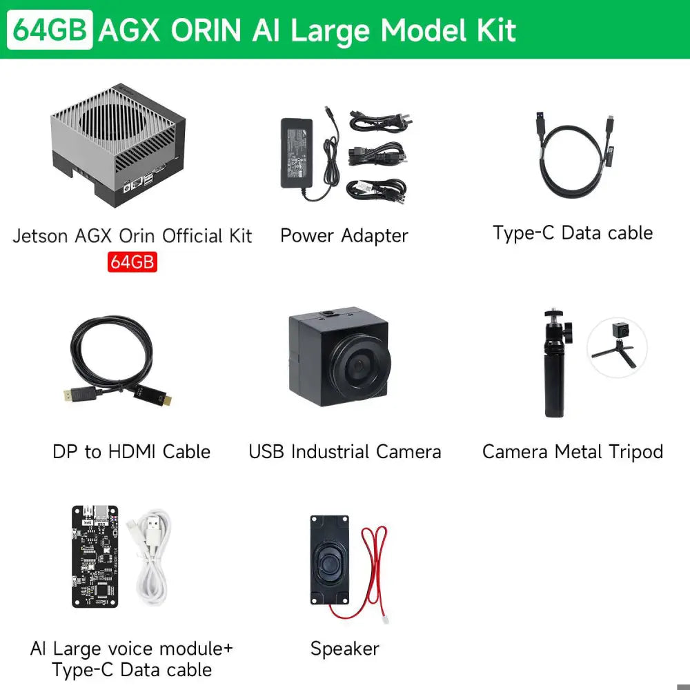 NVIDIA Jetson AGX Orin Developer Kit 64GB 275 TOPS-AI Large Model Kit