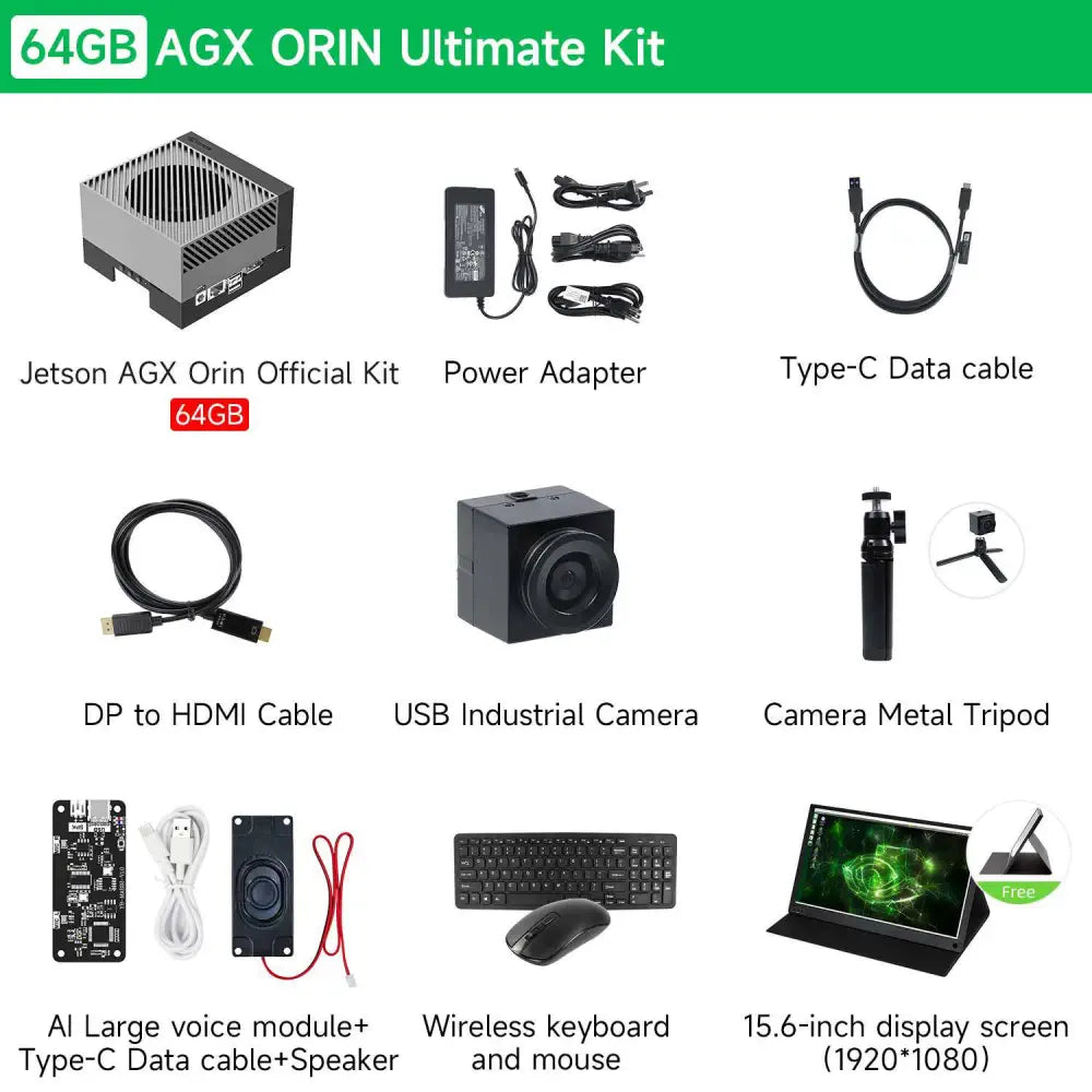 NVIDIA Jetson AGX Orin Developer Kit 64GB 275 TOPS-Ultimate Kit
