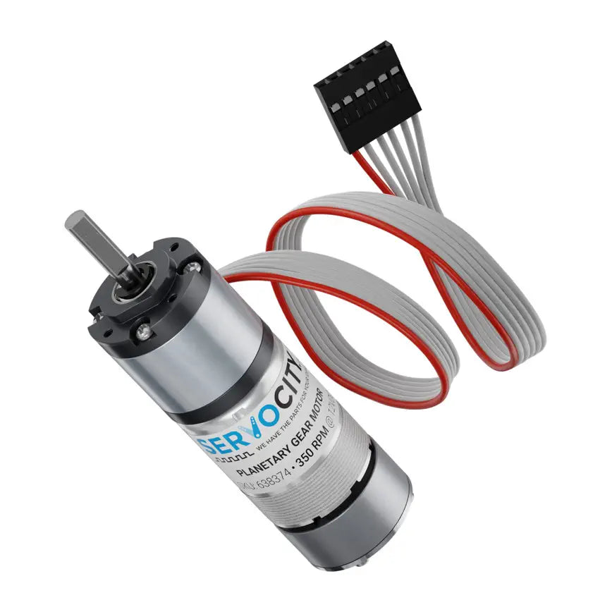 350 RPM Premium Planetary Gear Motor w/ Encoder