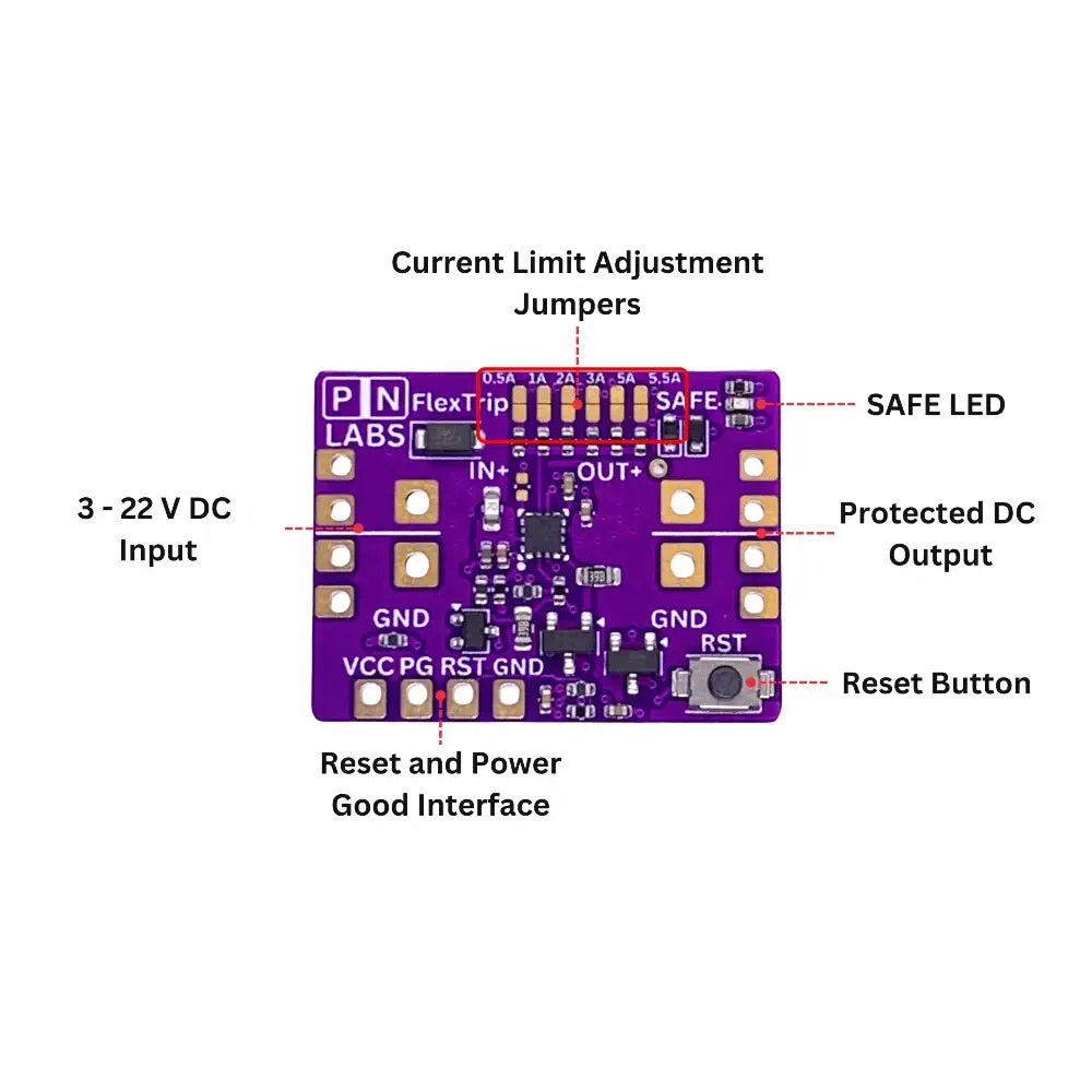 PN Labs FlexTrip Adjustable E-Fuse w/ Ideal Diode