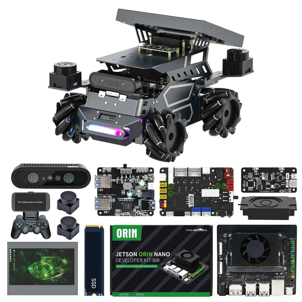 ROSMASTER M3 AI Large Model ROS2 Robot Kit-Ultimate Version With Orin NANO SUPER 8GB Board