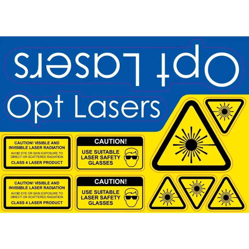 Set of CNC Laser Stickers